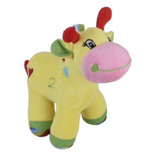 Ultra Colourful Baby Giraffe Stuffed Soft Plush Kids Animal Toy With Sound 9 Inch Yellow