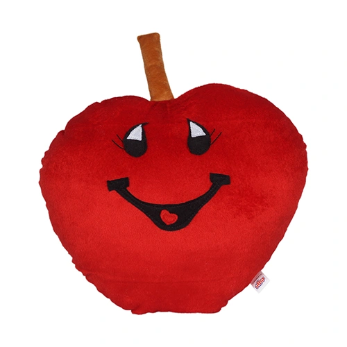 Ultra Apple Shaped Fruit Plush Stuffed Soft Kids Pillow Cushion 15 Inch Red