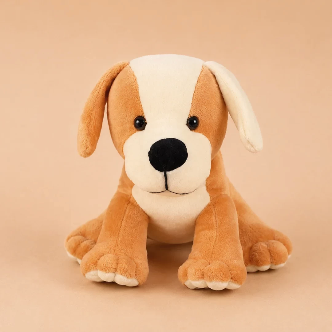 Ultra Adorable Puppy Dog Stuffed Soft Plush Kids Animal Toy 8 Inch Brown